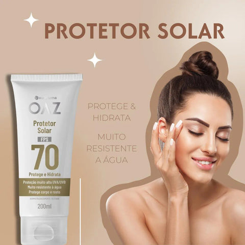 Protetor Solar Oaz Corpo & Rosto FPS 60 - 200 mL