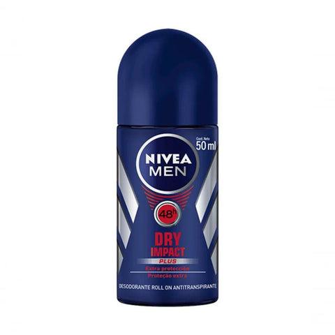 Desodorante Antitranspirante Masculino Nivea For Men Dry Impact Roll-On, 1 Unidade Com 50Ml