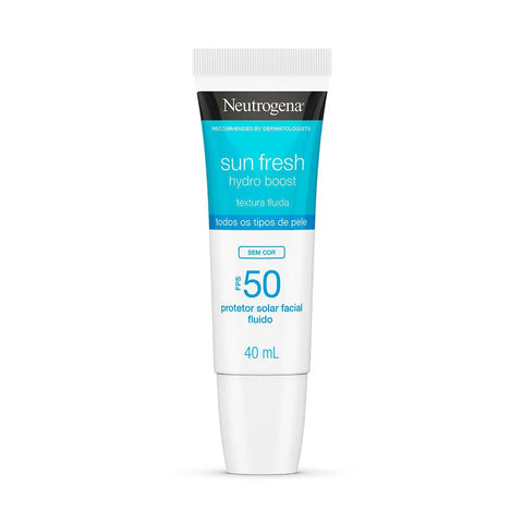 Protetor Solar Facial Neutrogena Sun Fresh Hydro Boost Sem Cor - FPS 50 - 40 mL