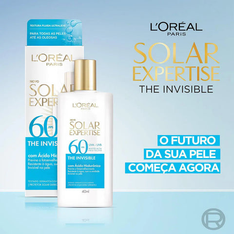 Protetor Solar L'Oréal Expertise The Invisible Cor 5.0 - FPS 60 - 40 mL