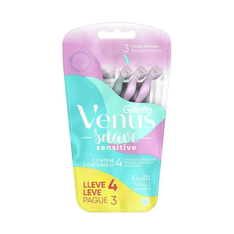 Gillette Venus Suave Sensitive - 4 Unidades