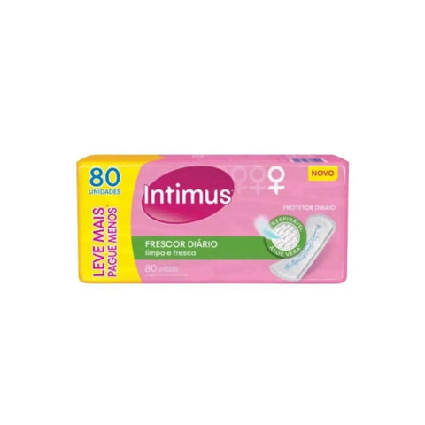 Protetor Diário Intimus Days Com Perfume, Pacote Com 80 Unidades