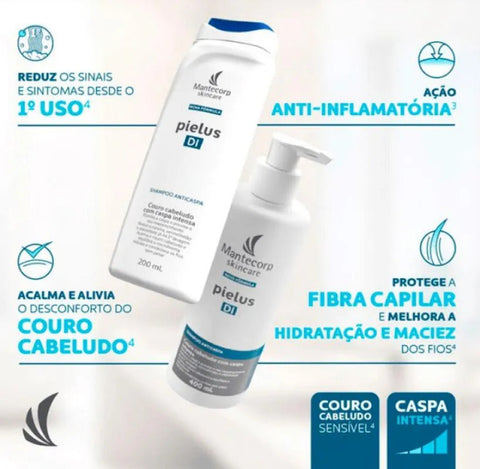 Pielu.S Di Shampoo Anticaspa Intensa Mantecorp 400ml