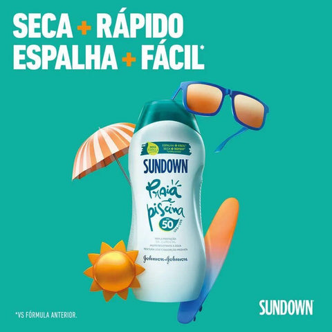 Protetor Solar Sundown Praia & Piscina FPS 50 - 200 mL