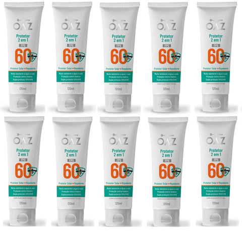 Kit Oaz Protetor Solar + Repelente de Inseto FPS 60 - 120 mL