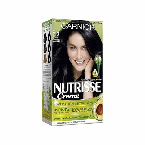 Tintura Garnier Nutrisse Creme Nº 210 Preto Jabuticaba