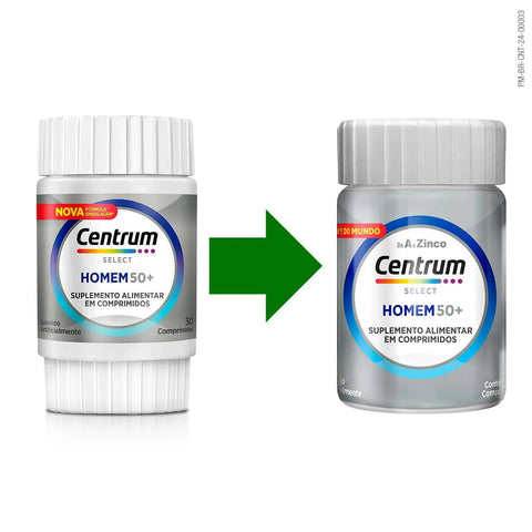 Polivitamínico Centrum Select Homem 30 Unidades - Comprimido