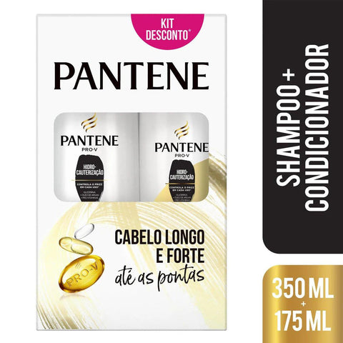 Kit Pantene Pro-V Hidro-Cauterização Shampoo Com 350Ml + Condicionador Com 175Ml