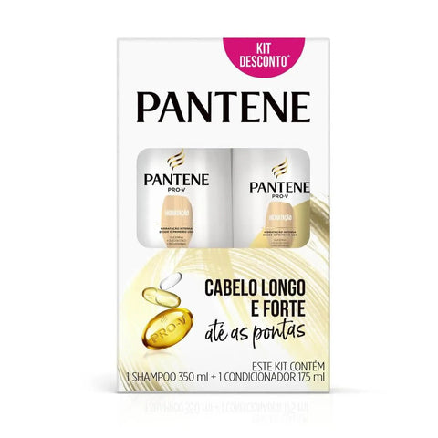 Kit Cabelo Pantene Pro-V Hidratação Shampoo Com 350Ml + Condicionador Com 175Ml