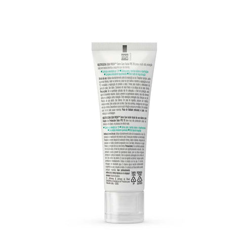 Protetor Solar Facial Neutrogena Sun Fresh Derm Care Pele Negra - Mista a Oleosa - FPS 70 - 40 g