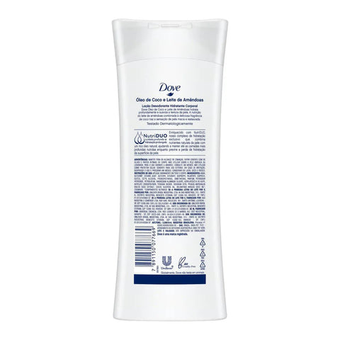 Loção Desodorante Dove Hidratante Corporal Óleo de Coco & Leite de Amêndoas 400Ml