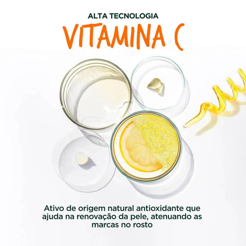 Protetor Solar Facial Garnier Uniform & Matte Vitamina C Negra - FPS 50 - 40 g