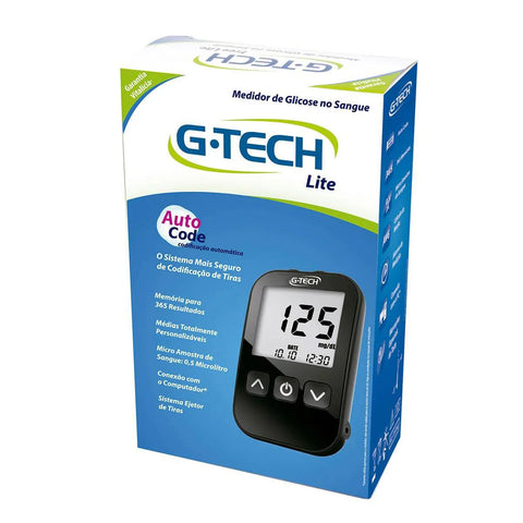 Kit G-Tech Free Lite Monitor + Tiras + Lancetas 1 Monitor + 10 Tiras + 10 Lancetas