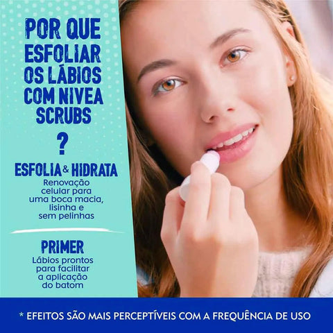 Nivea Balsamo Esfoliante Labial Aloe Vera 4.8G