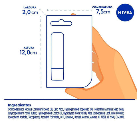 Nivea Balsamo Esfoliante Labial Aloe Vera 4.8G