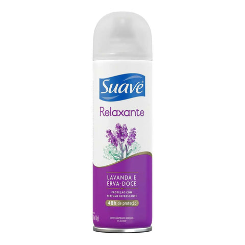 Desodorante Antitranspirante Feminino Suave Lavanda e Erva Doce, Aerossol Com 150Ml
