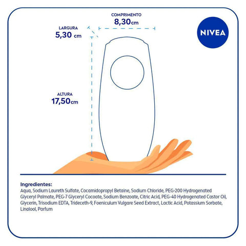 Sabonete Hidratante Nivea Erva-Doce, Líquido, 1 Unidade Com 250Ml