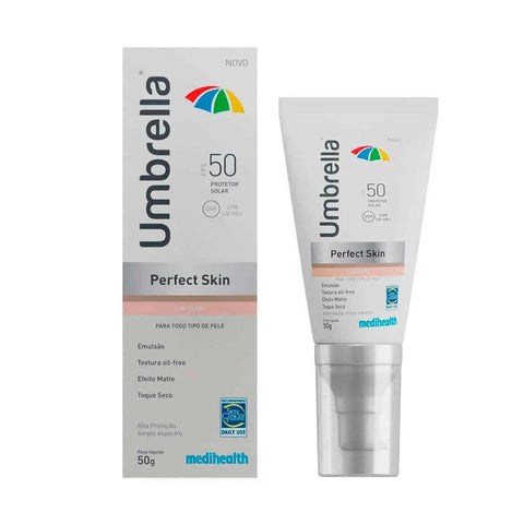 Protetor Solar Facial Umbrella Perfect Skin Claro - FPS 50 - 50 g