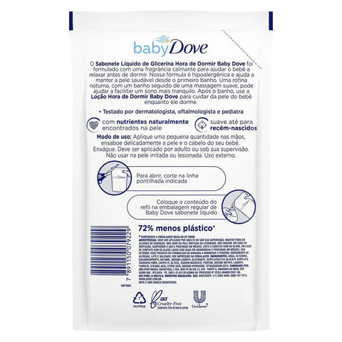 Sabonete Líquido Baby Dove Hora de Dormir Refil 180Ml