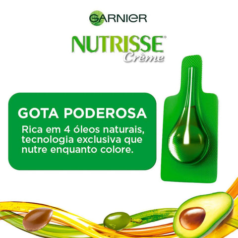 Tintura Garnier Nutrisse Creme Nº 28 Preto Azulado
