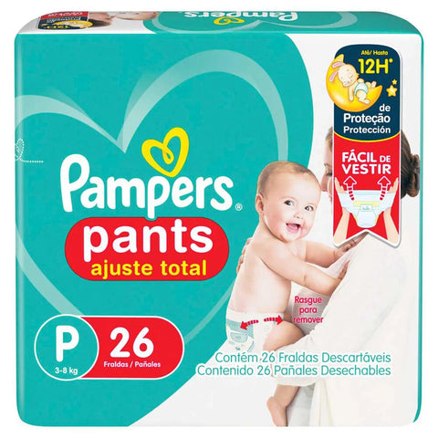 Fralda Pampers Pants Ajuste Total Tamanho P - 26 Unidades