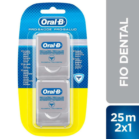 Fio Dental Oral-B Pro-Saúde Menta Refrescante Com 25M, Leve 2 Pague 1