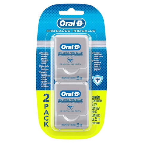 Fio Dental Oral-B Pro-Saúde Menta Refrescante Com 25M, Leve 2 Pague 1