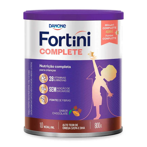 Fórmula Infantil Fortini Complete Sabor Chocolate - 3 a 10 Anos - 800 g