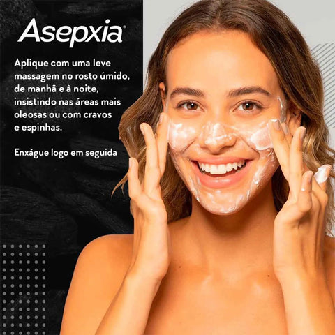Sabonete Asepxia Carvão Detox Purificante Líquido Com 150Ml