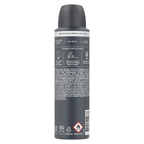 Desodorante Masculino Dove Men + Care Sem Perfume, Aerossol, 1 Unidade Com 150Ml