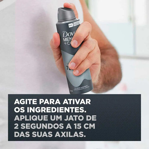 Desodorante Masculino Dove Men + Care Sem Perfume, Aerossol, 1 Unidade Com 150Ml