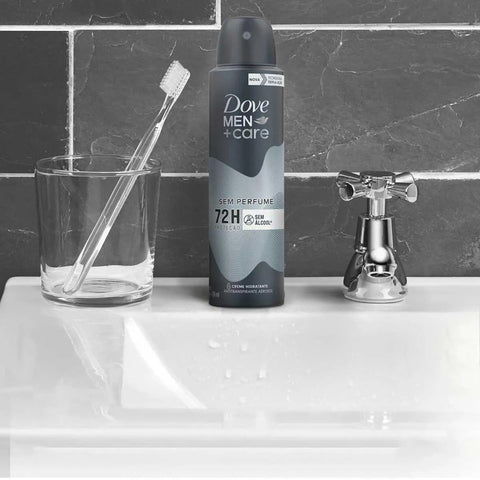 Desodorante Masculino Dove Men + Care Sem Perfume, Aerossol, 1 Unidade Com 150Ml