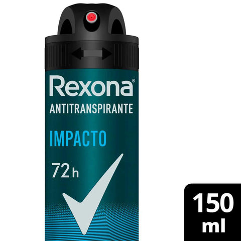 Desodorante Antitranspirante Masculino Rexona Men Impacto, Aerossol, 1 Unidade Com 150Ml