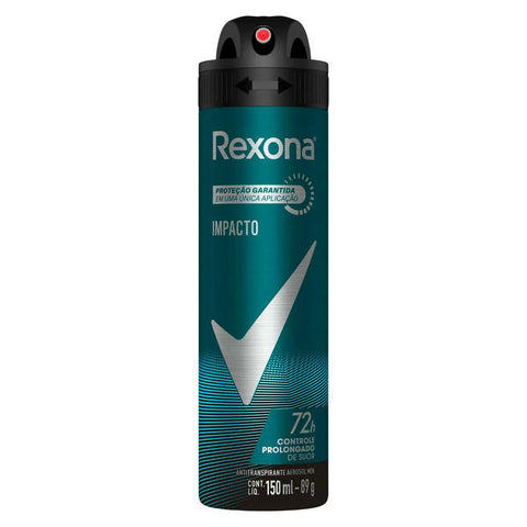 Desodorante Antitranspirante Masculino Rexona Men Impacto, Aerossol, 1 Unidade Com 150Ml