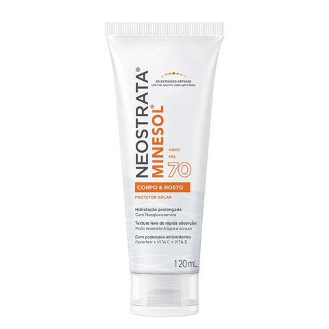 Protetor Solar Neostrata Minesol Corpo & Rosto FPS 70 - 120 mL