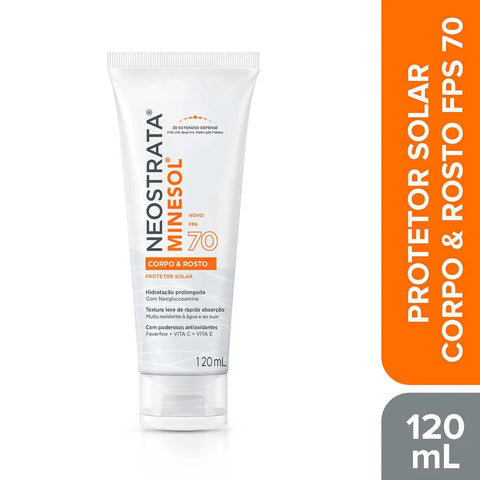 Protetor Solar Neostrata Minesol Corpo & Rosto FPS 70 - 120 mL