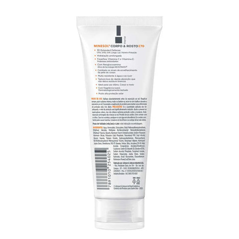 Protetor Solar Neostrata Minesol Corpo & Rosto FPS 70 - 120 mL