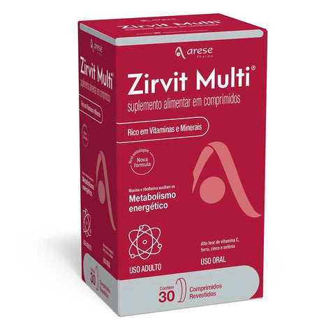 Polivitamínico Zirvit Multi 30 Unidades - Comprimido
