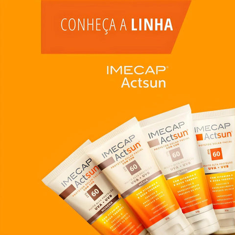 Protetor Solar Facial Imecap Actsun Pele Morena - FPS 60 - 50 g