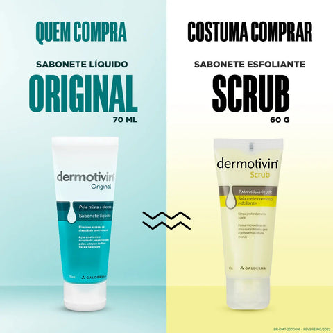 Dermotivin Original Sabonete Líquido 70 Ml