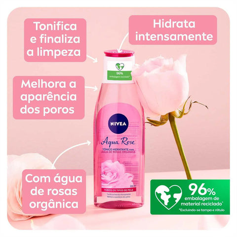 Tonico Nivea Líquido Facial Aqua Rose 200 Ml