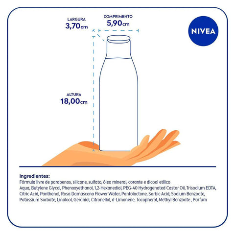Tonico Nivea Líquido Facial Aqua Rose 200 Ml