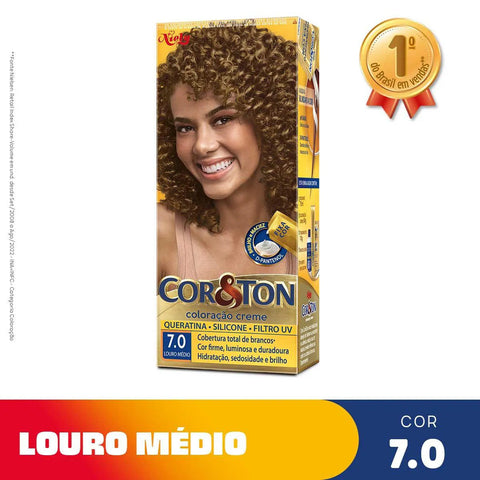 Tintura Cor & Ton Nº 7.0 Louro Médio