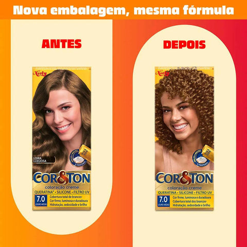 Tintura Cor & Ton Nº 7.0 Louro Médio