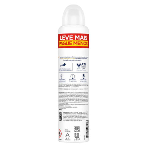 Desodorante Antitranspirante Feminino Dove Invisible Dry, 1 Unidade Com 250Ml, Leve Mais Pague Menos