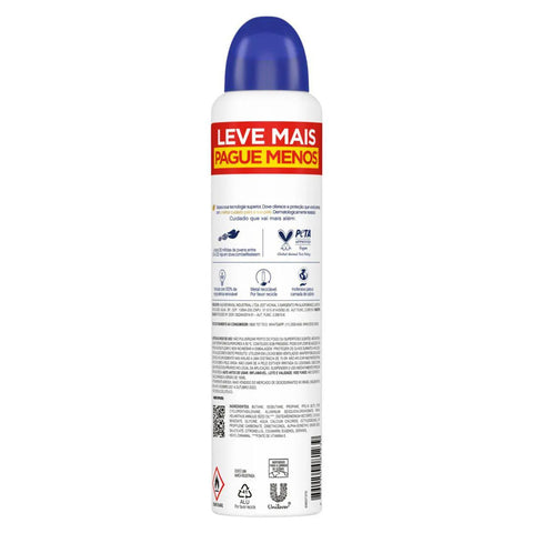 Desodorante Antitranspirante Feminino Dove Original, Aerossol, 1 Unidade Com 250Ml