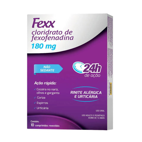 Fexx 180mg - 10 Unidades - Comprimido