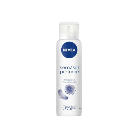 Desodorante Antitranspirante Nivea Pele Sensível Sem Perfume, Aerossol, 1 Unidade Com 150Ml