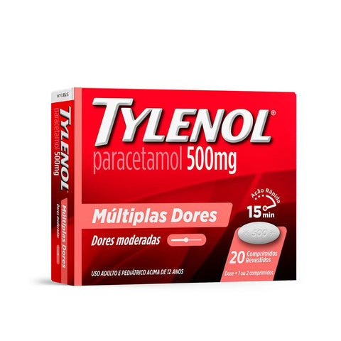 Tylenol 500mg - 20 Unidades - Comprimido