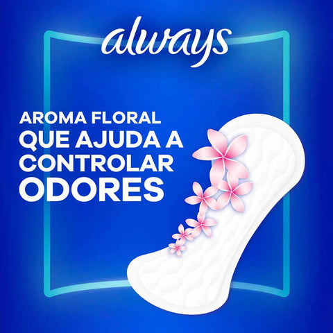 Protetor Diário Always Com Perfume Com 15 Unidades